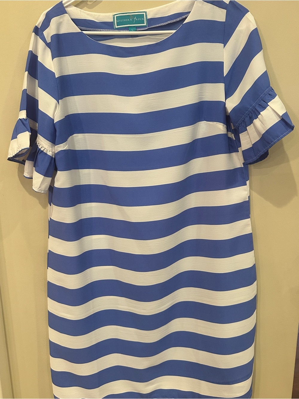 Southern Frock Blue & White Striped Women’s Dress